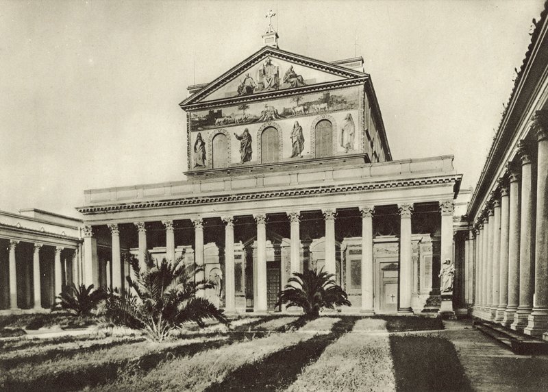 ST Pauls basilika, fasade av Italian Photographer