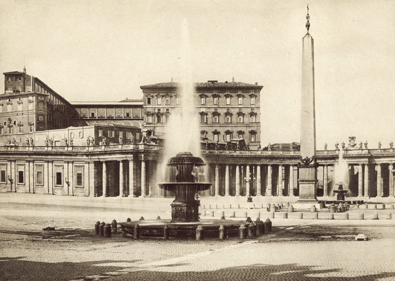 S Peters Square og Vatikanpalasset av Italian Photographer