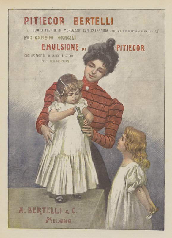 A Bertelli & C (farge litho) av Italian School