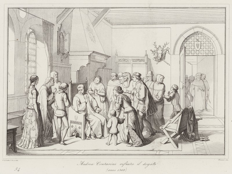 Andrea Contarini nekter dogatoen av Italian School