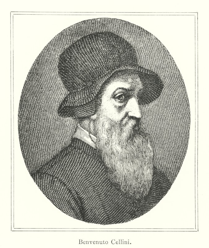 Benvenuto Cellini (gravering) av Italian School
