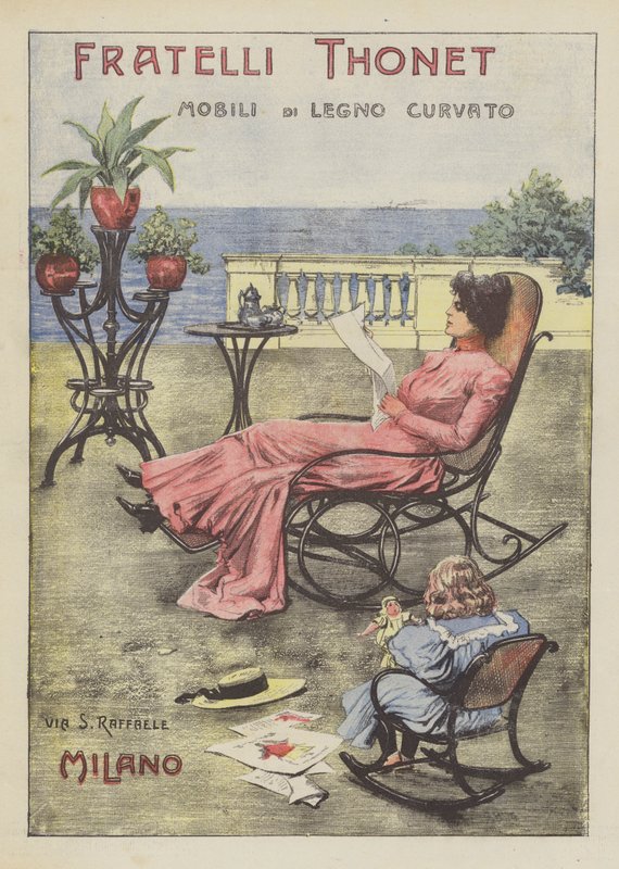 Fratelli Thonet (farge litho) av Italian School
