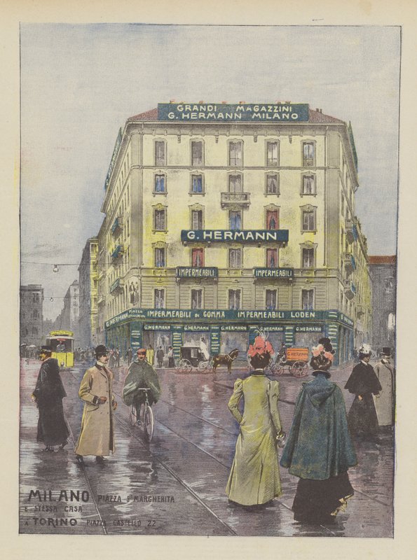 G Hermann (farge litho) av Italian School