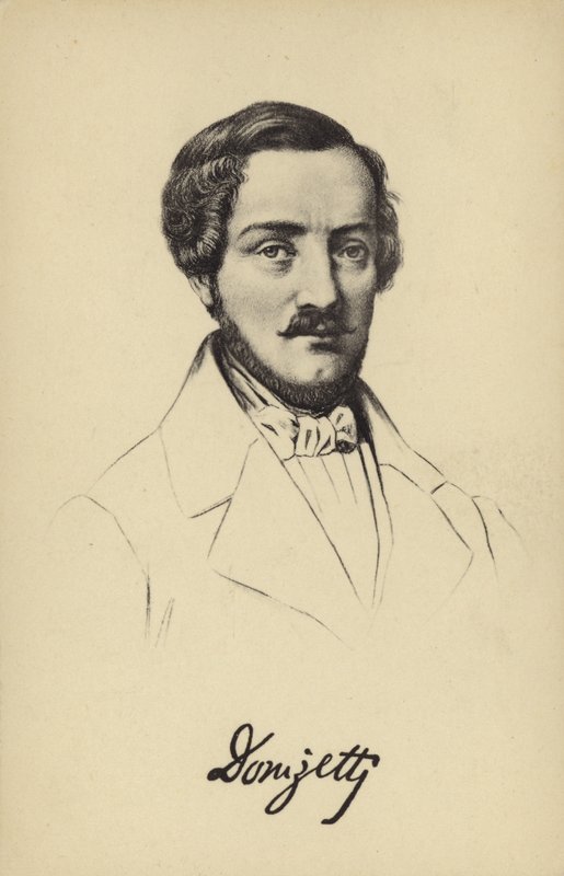 Gaetano Donizetti , italiensk komponist (1797-1848) av Italian School