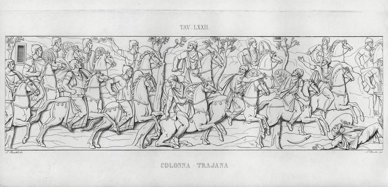 La Colonna Trajana, Trajans søyle (gravering) av Italian School