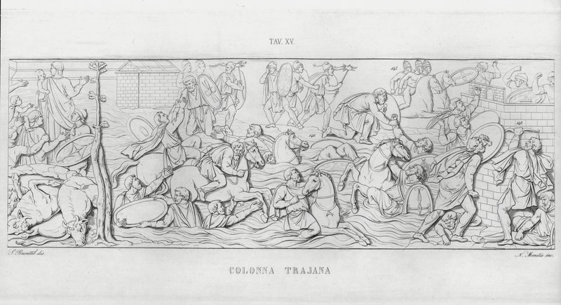 Trajans søyle (gravering) av Italian School