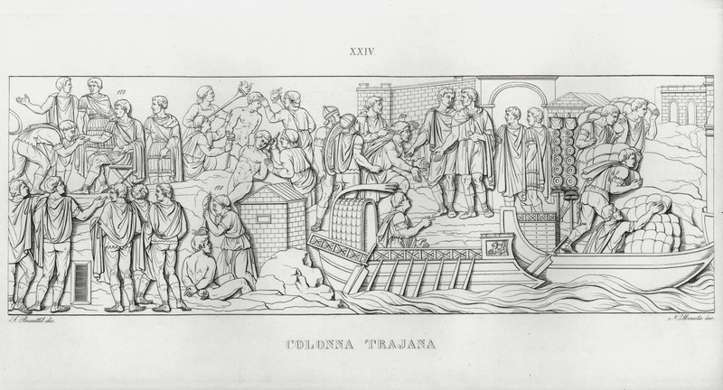 Trajans søyle, Trajans søyle (gravering) av Italian School