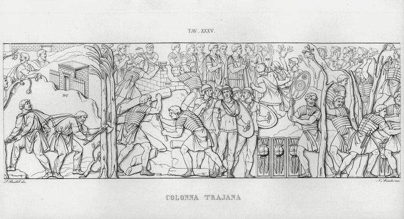 Trajans søyle, Trajans søyle (gravering) av Italian School