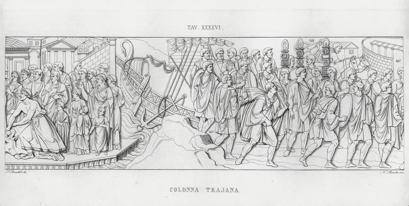 Trajans søyle, Trajans søyle (gravering) av Italian School