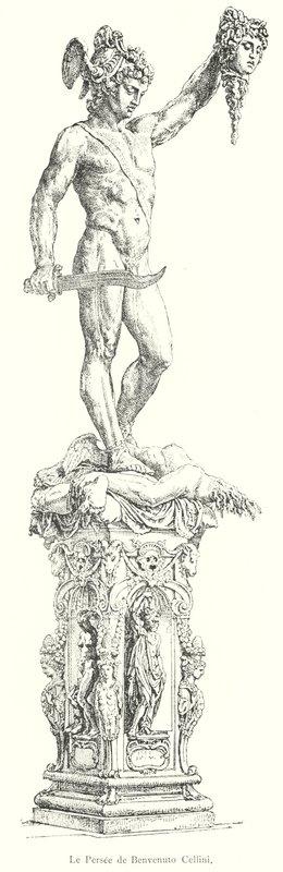 The Persee de Benvenuto Cellini (gravering) av Italian School