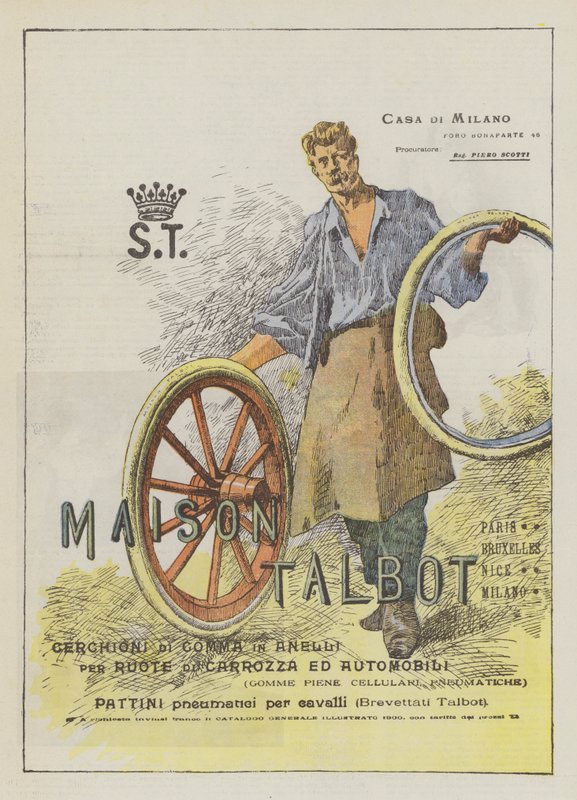 Maison Talbot (farge litho) av Italian School