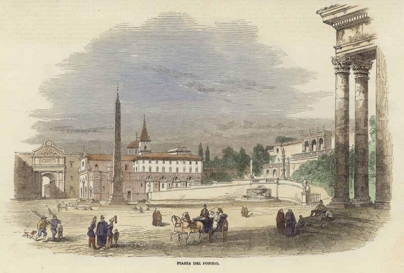 Piazza del Popolo av Italian School