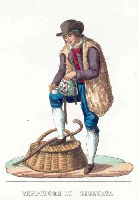 Leverandør Di Gioncata (farget gravering) av Italian School