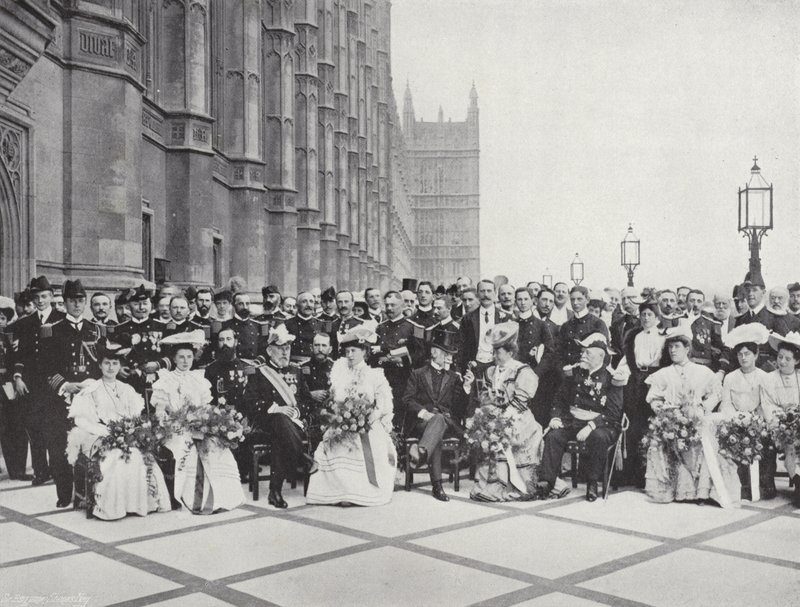 Franske sjøoffiserer i Westminster av J. Benjamin Stone