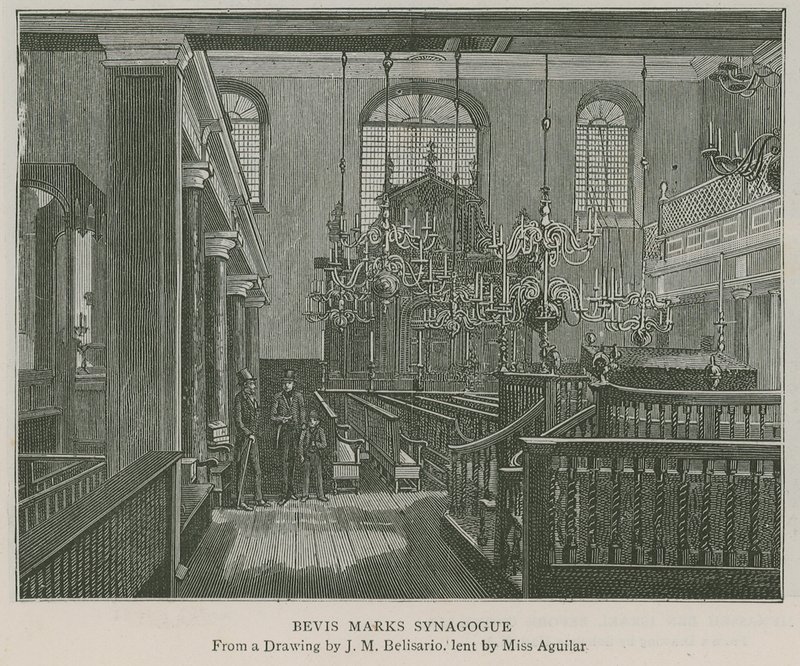 Bevis Marks synagoge av J.M. Belisario