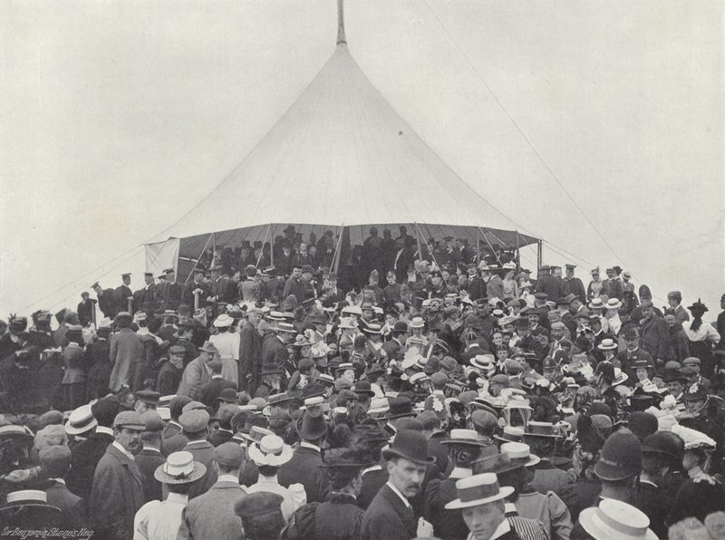Tynwald Day, som forkynner lovene av J. Benjamin Stone