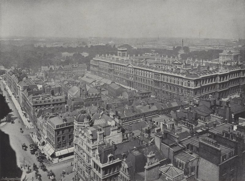Westminster fra klokketårnet av J. Benjamin Stone