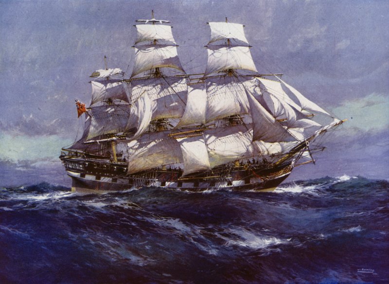 Clipper-skip: Northfleet (litho-farge) av Jack (after) Spurling