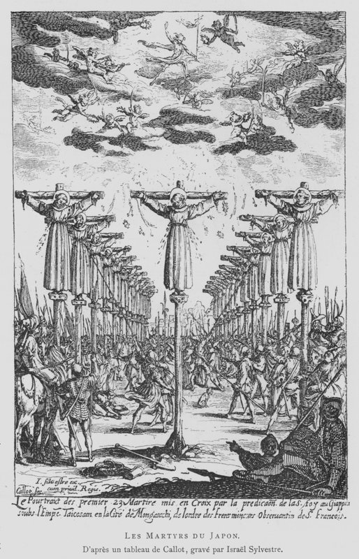 Martyrene i Japan av Jacques Callot