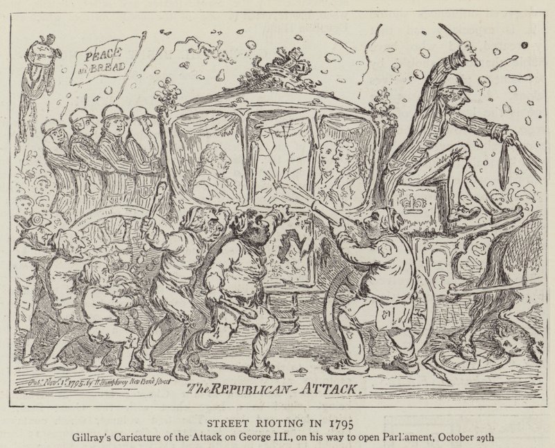 Gateopptøyer i 1795 av James Gillray