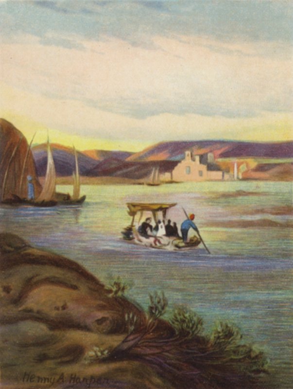 "Bir" på Eufrat (farge litho) av James (after) Clark