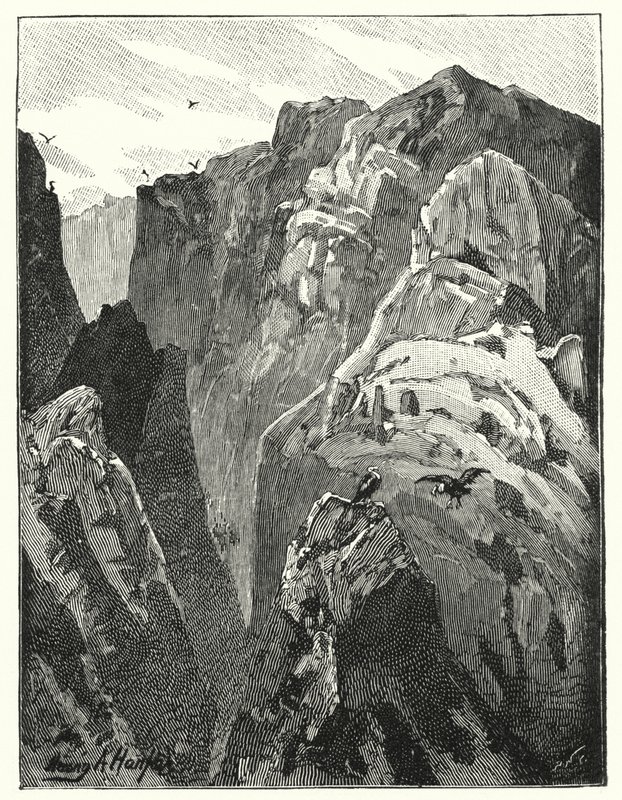 Fjellene nær Jeriko (litho) av James (after) Clark