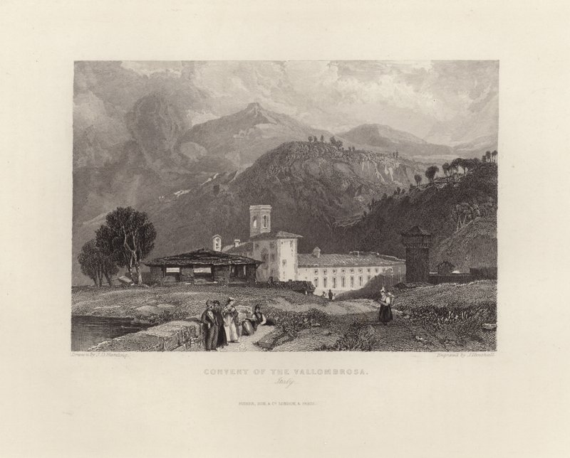 Klosteret i Vallombrosa av James Duffield Harding