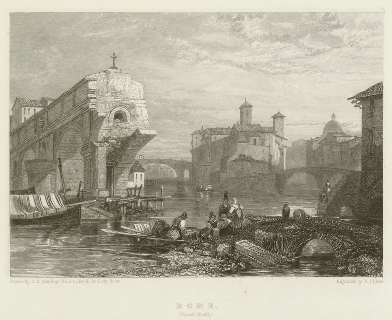 Roma, Ponte Rotti av James Duffield Harding