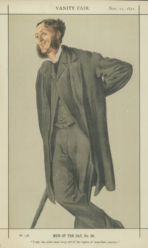 Mr Matthew Arnold (farge litho) av James Jacques Joseph Tissot