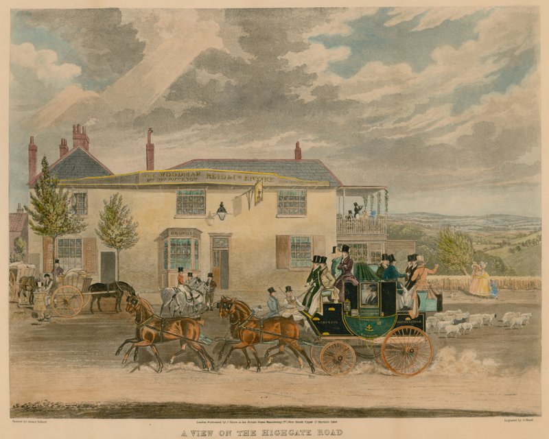 Utsikt over Highgate Road av James Pollard