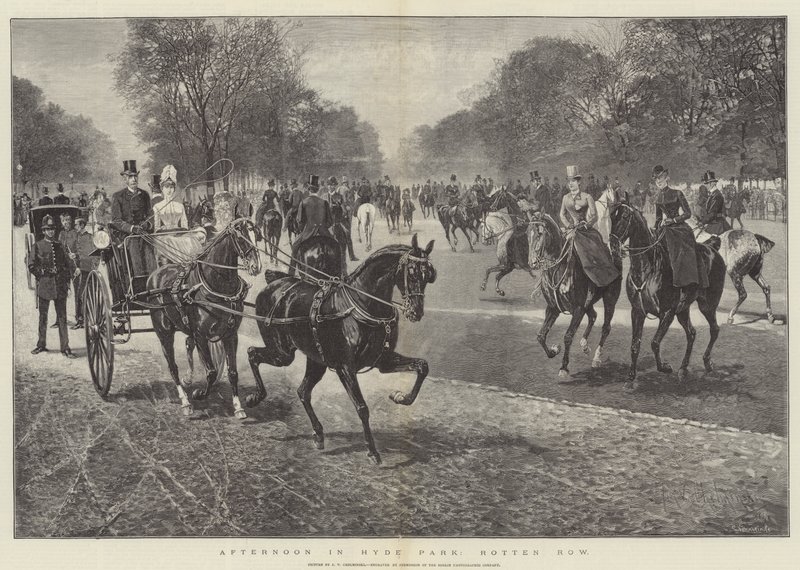 Ettermiddag i Hyde Park, Rotten Row av Jan van Chelminski