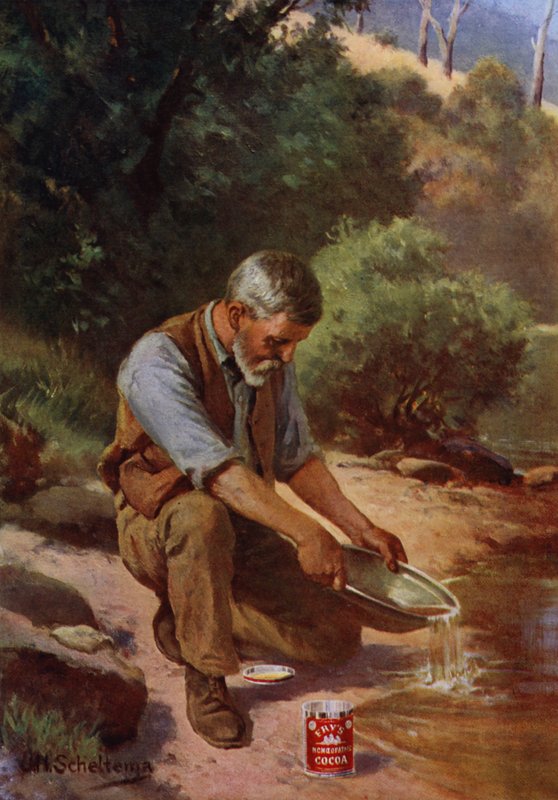 Gold Prospector (farge litho) av Jan Hendrik Scheltema