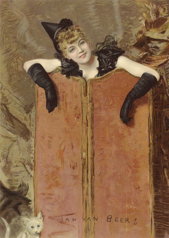 Kattunger (chromolitho) av Jan van Beers
