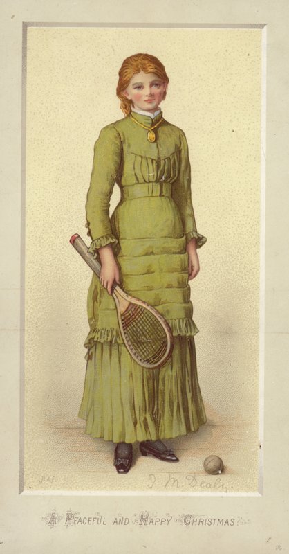 En fredelig og god jul (chromolitho) av Jane M. Dealy