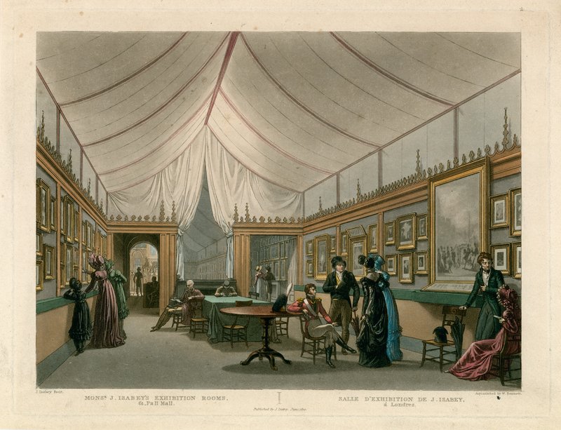 Monsieur J Isabeys utstillingsrom av Jean Baptiste Isabey