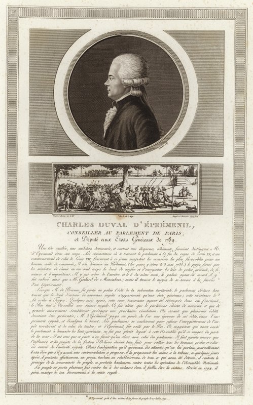 Portrett av Jean-Jacques Duval d'Epremesnil av Jean Duplessi Bertaux