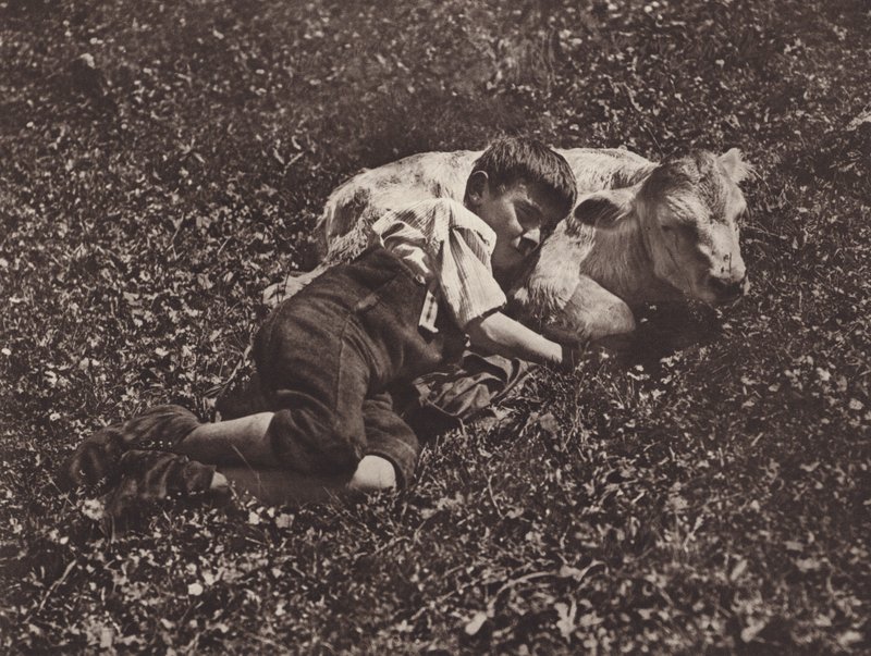 Sveits: Siesta (s/hvitt bilde) av Jean Gaberell