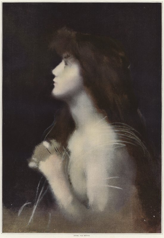 Studie av en kvinne av Jean Jacques Henner