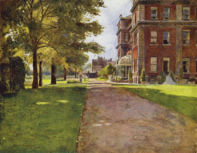 Marlborough House (farge litho) av Jessie MacGregor