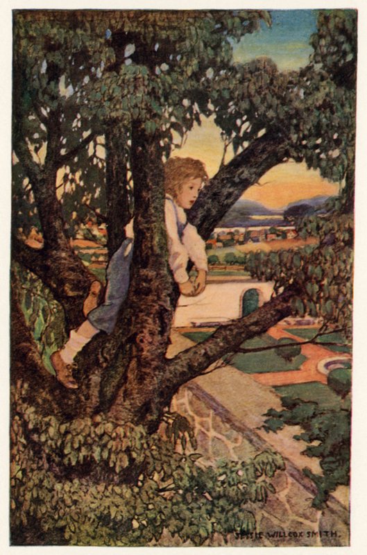 Fremmede land (farge litho) av Jessie Willcox Smith