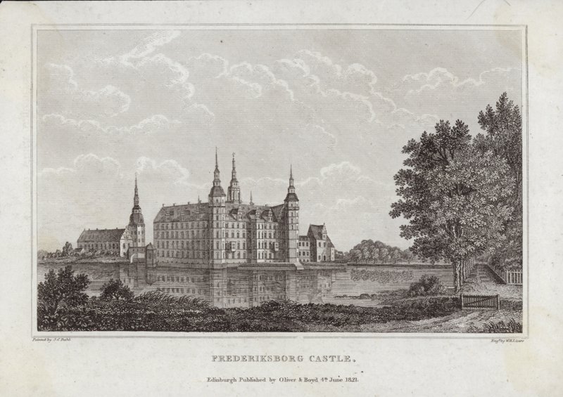 Frederiksborg slott av Johan Christian Dahl