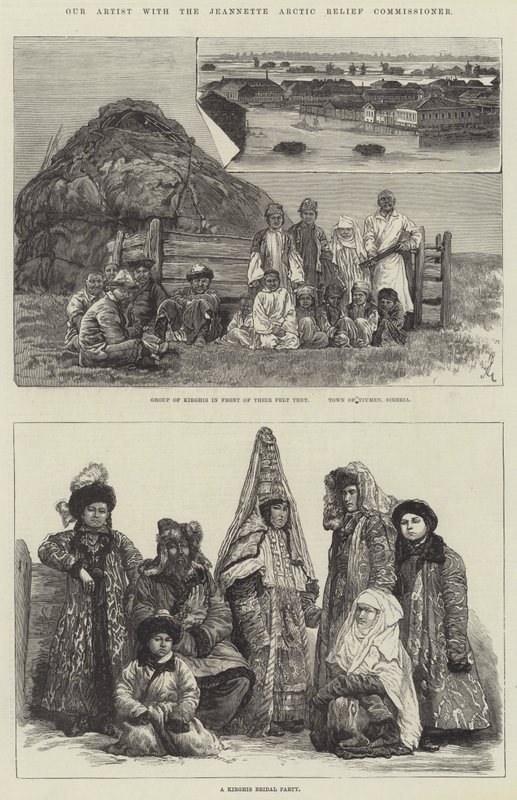 Vår kunstner med Jeannette Arctic Relief Commissioner av Johann Nepomuk Schonberg