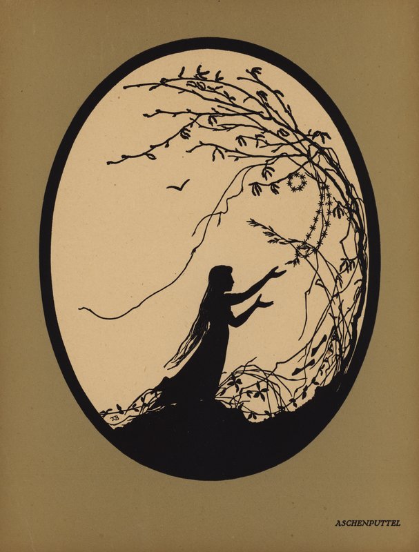 Askepott (litho) av Johanna Beckmann