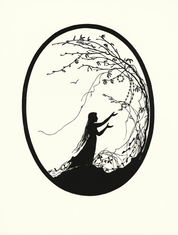 Askepott (litografi) av Johanna Beckmann