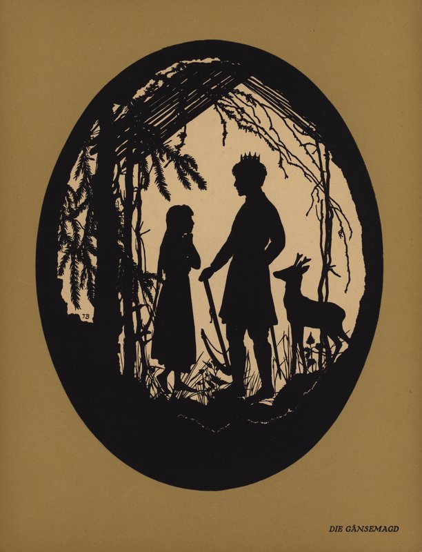 Die Gansemagd (litho) av Johanna Beckmann