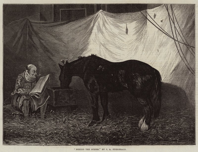Bak scenen av John Anster Fitzgerald