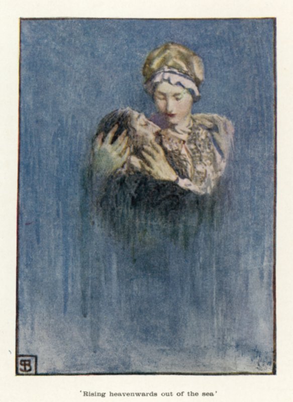 "Stiger himmelen opp av havet" av John Byam Liston Shaw