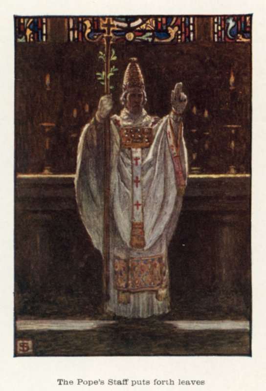 Pavens stab legger ut løv av John Byam Liston Shaw