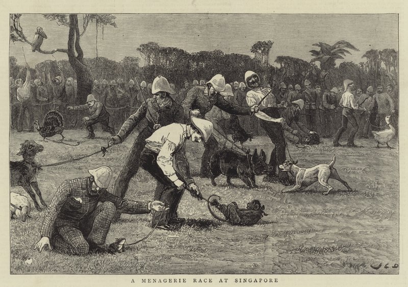 Et menasjeriløp i Singapore av John Charles Dollman