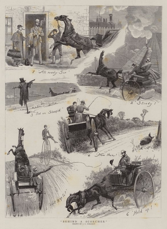 Bak en Scorcher av John Charles Dollman